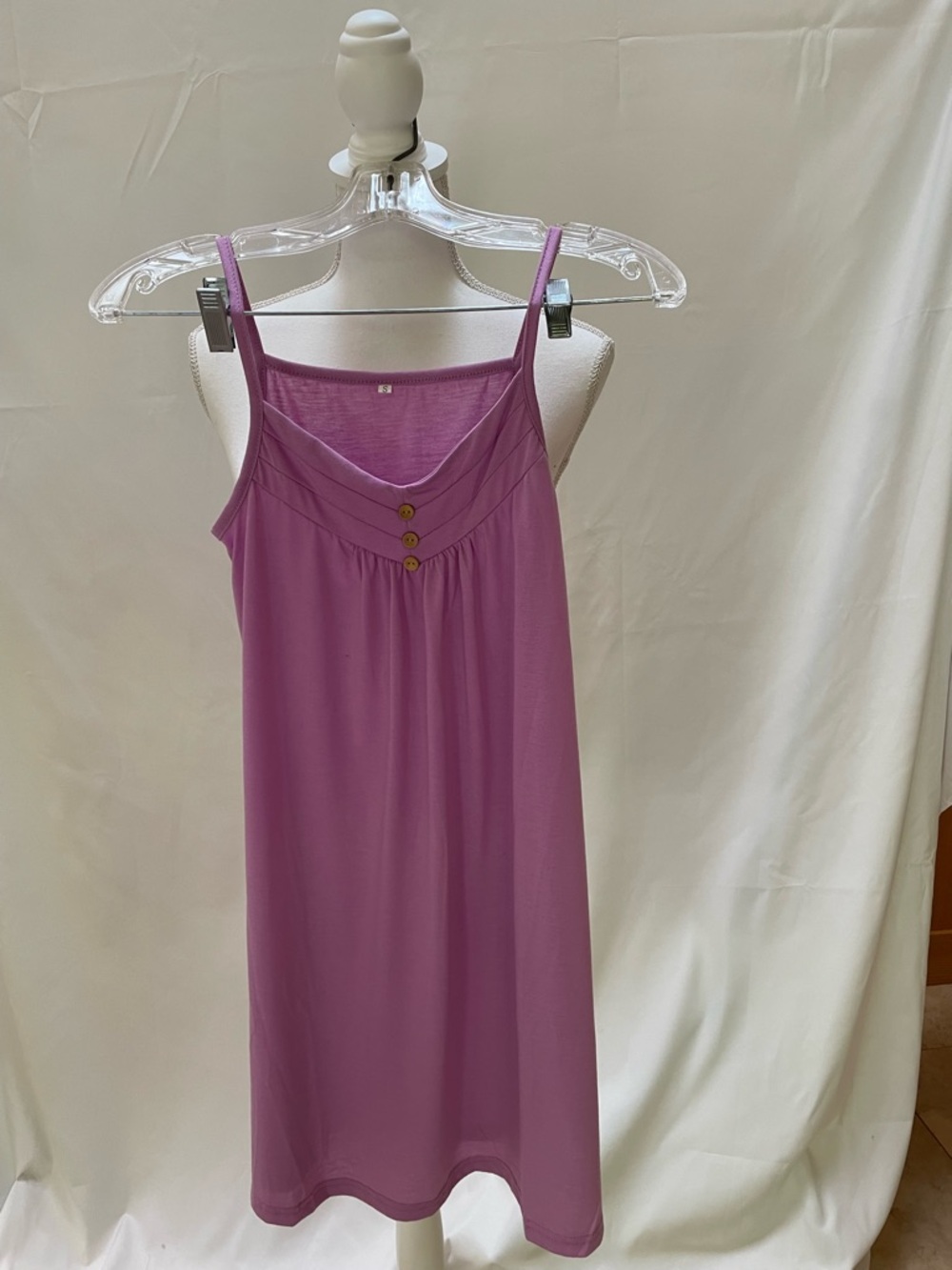 Women’s Sleeveless Nightdress - Dusty Rose